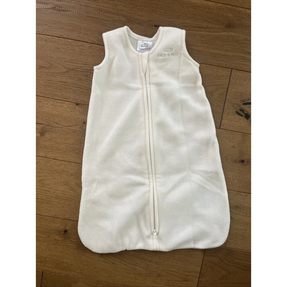 Halo Sleep sack Fleece Ivory Unisex Wearable Blanket Size NB 5-10 lbs 23 in. max